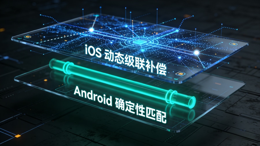 Android确定性匹配与iOS动态级联补偿算法分层归因技术架构