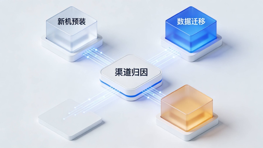 利用渠道编号ChannelCode标记不同换机场景App安装来源