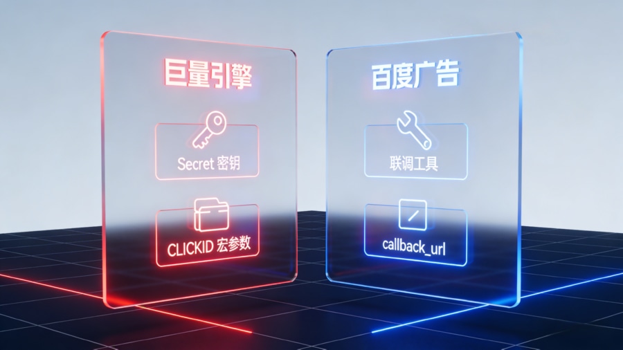 巨量引擎与百度广告媒体API对接配置规范对比图