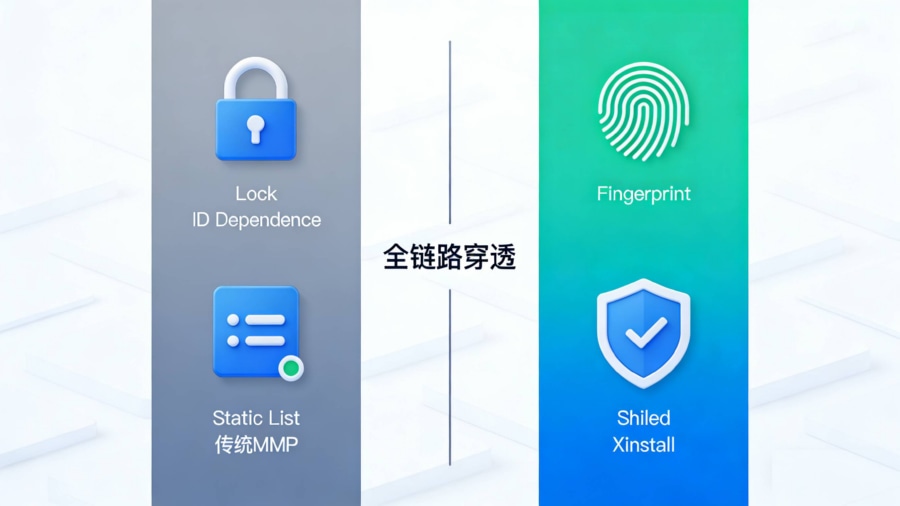 Xinstall与传统MMP第三方广告监测平台在归因精度及反作弊机制上的核心差异对比