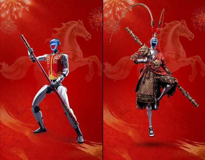 2026春晚武BOT节目中人形机器人展示极限跑酷与空翻