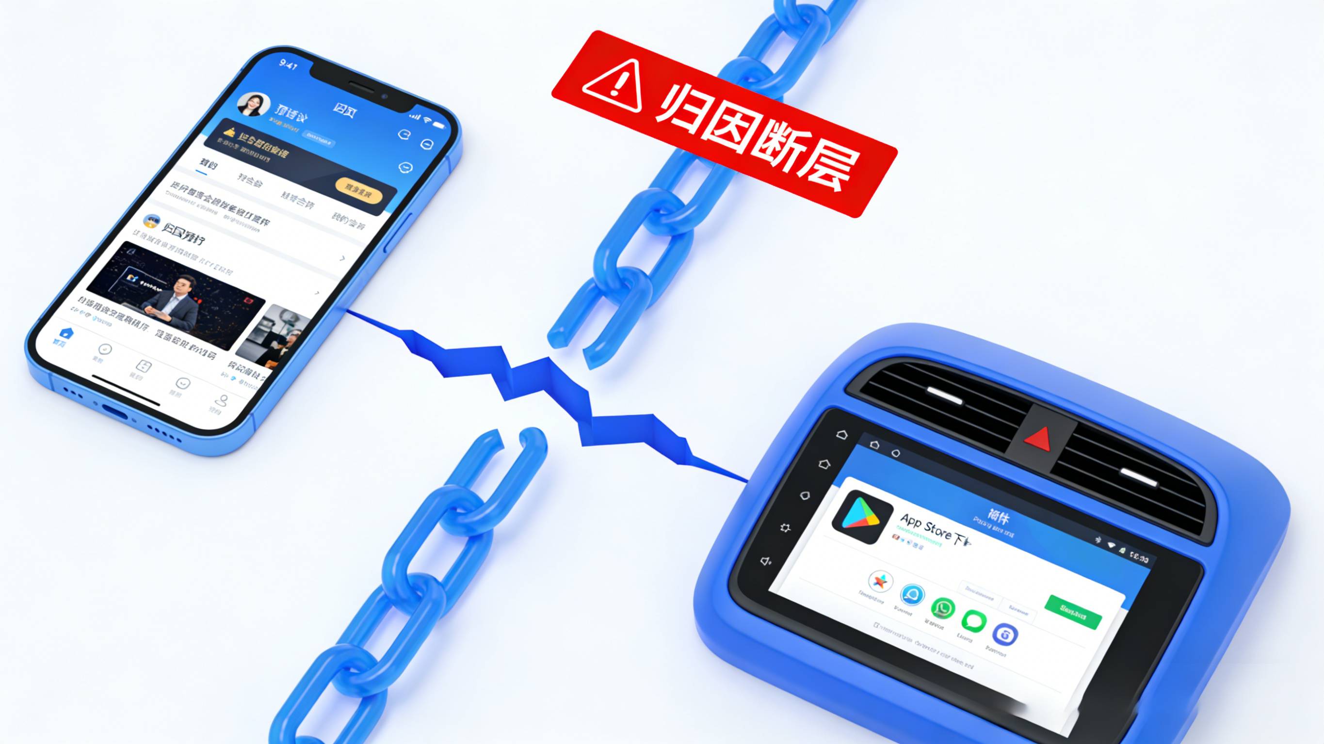 手机端到车机端App分发链路中的归因断层与转化流失痛点