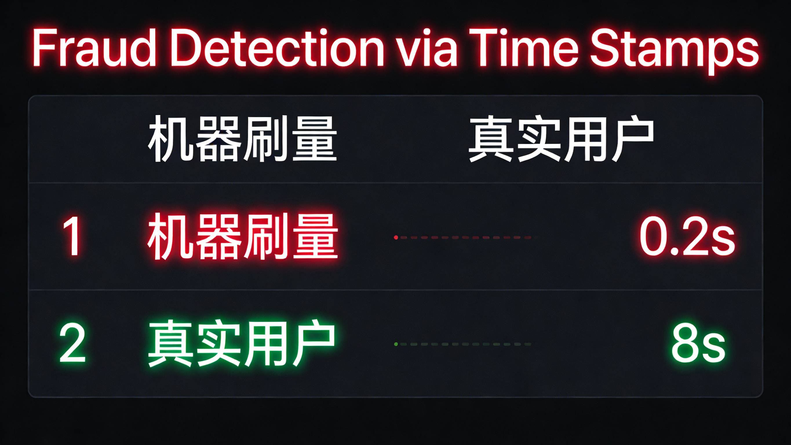 利用用户行为时间戳对账识别网站推广异常作弊流量