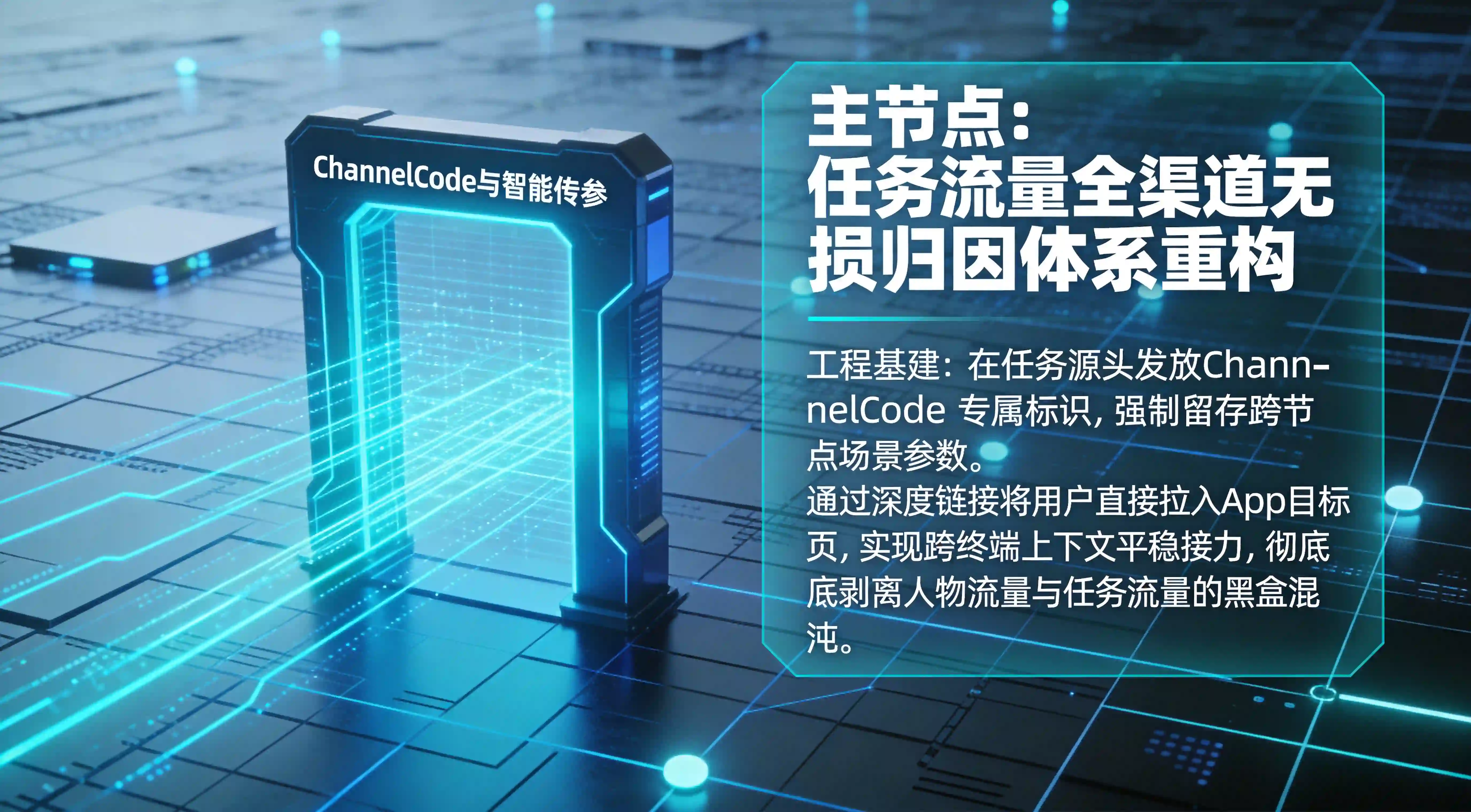 通过ChannelCode与智能传参跨端重构全渠道任务无损归因解法图
