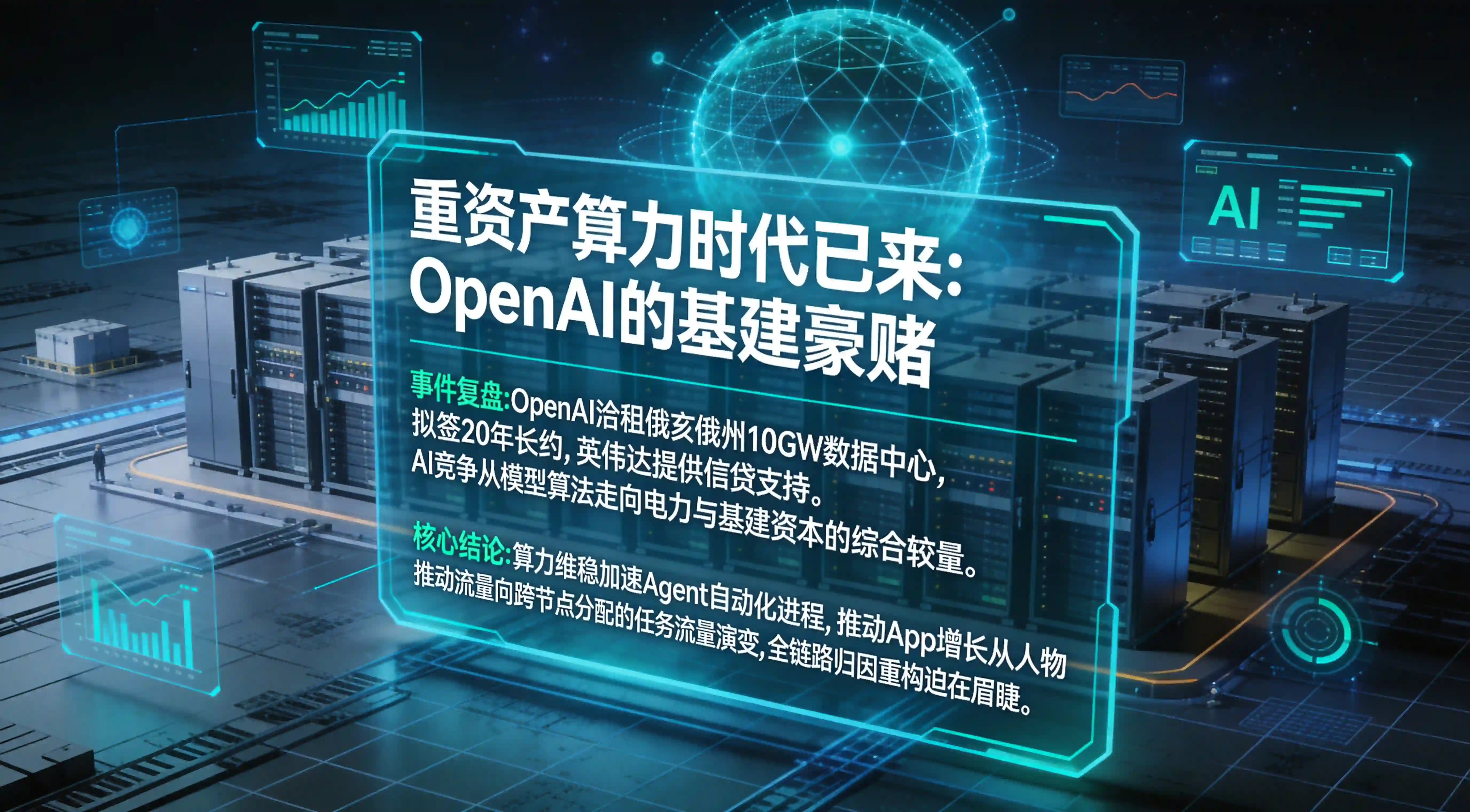 OpenAI洽租俄亥俄州10GW数据中心与重资产算力时代全景解析图