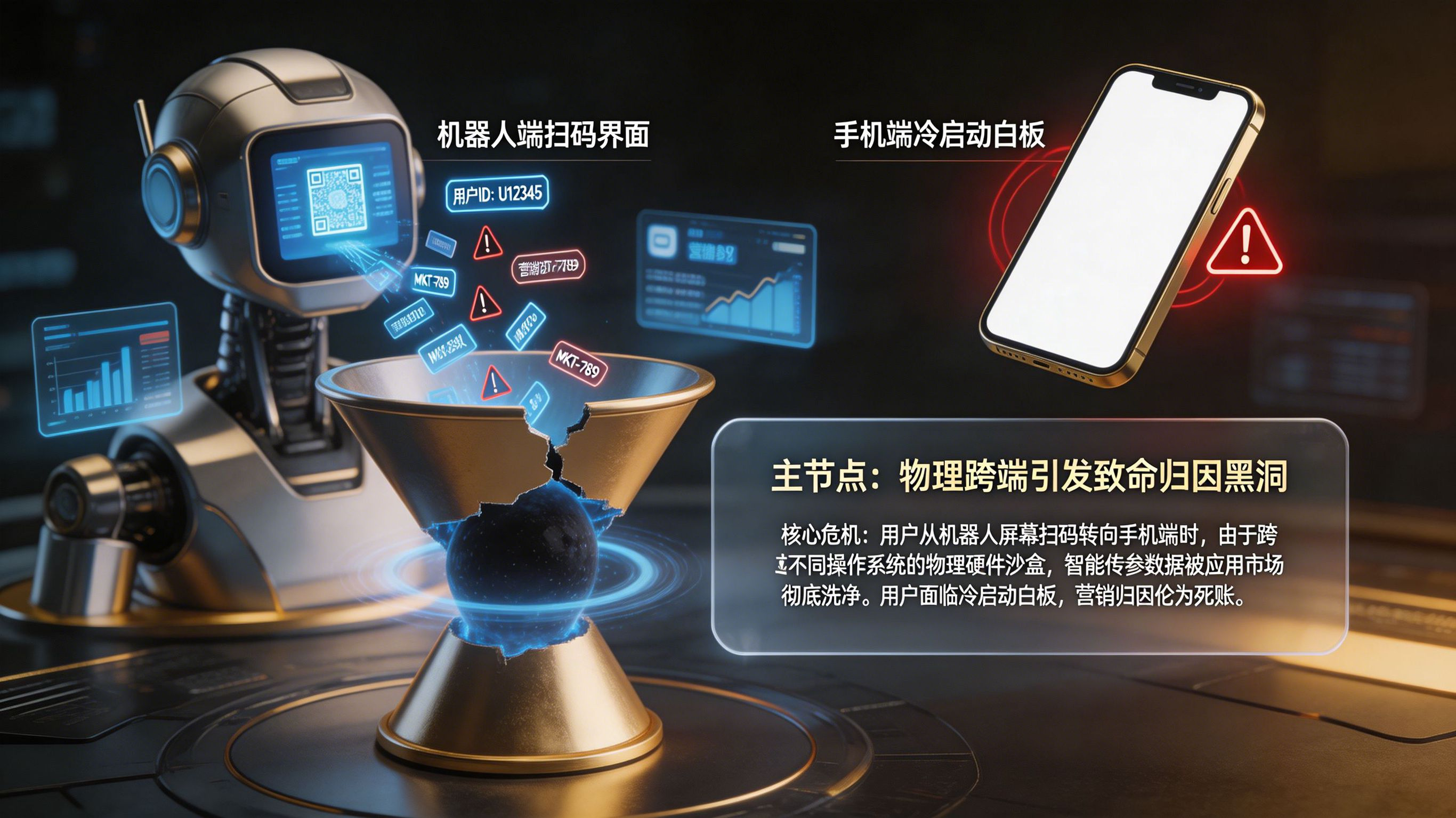 跨越物理边界引发的流量黑洞与归因断层图