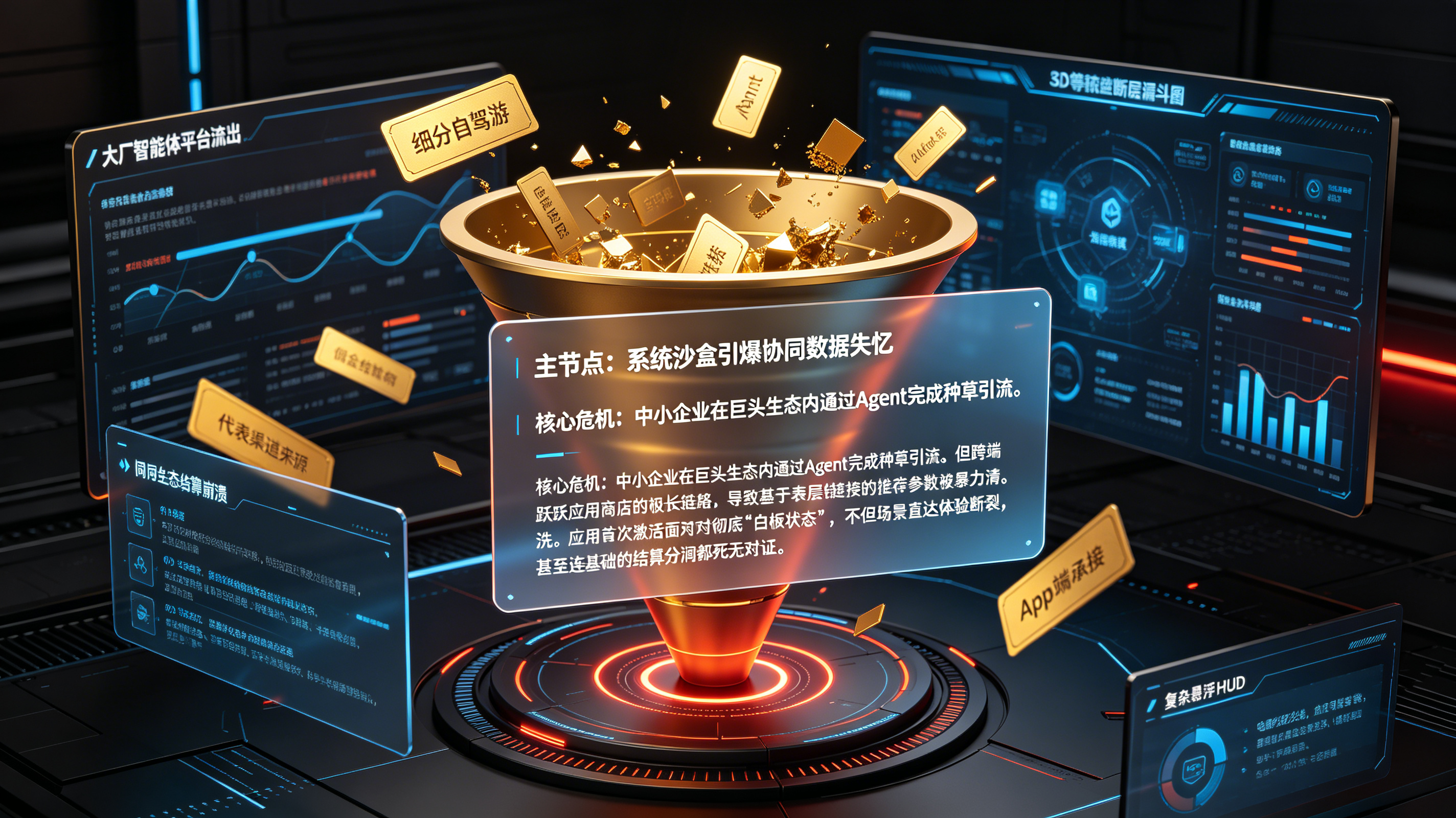 Agent 跨生态流转引发的参数粉碎与数据失忆漏斗图