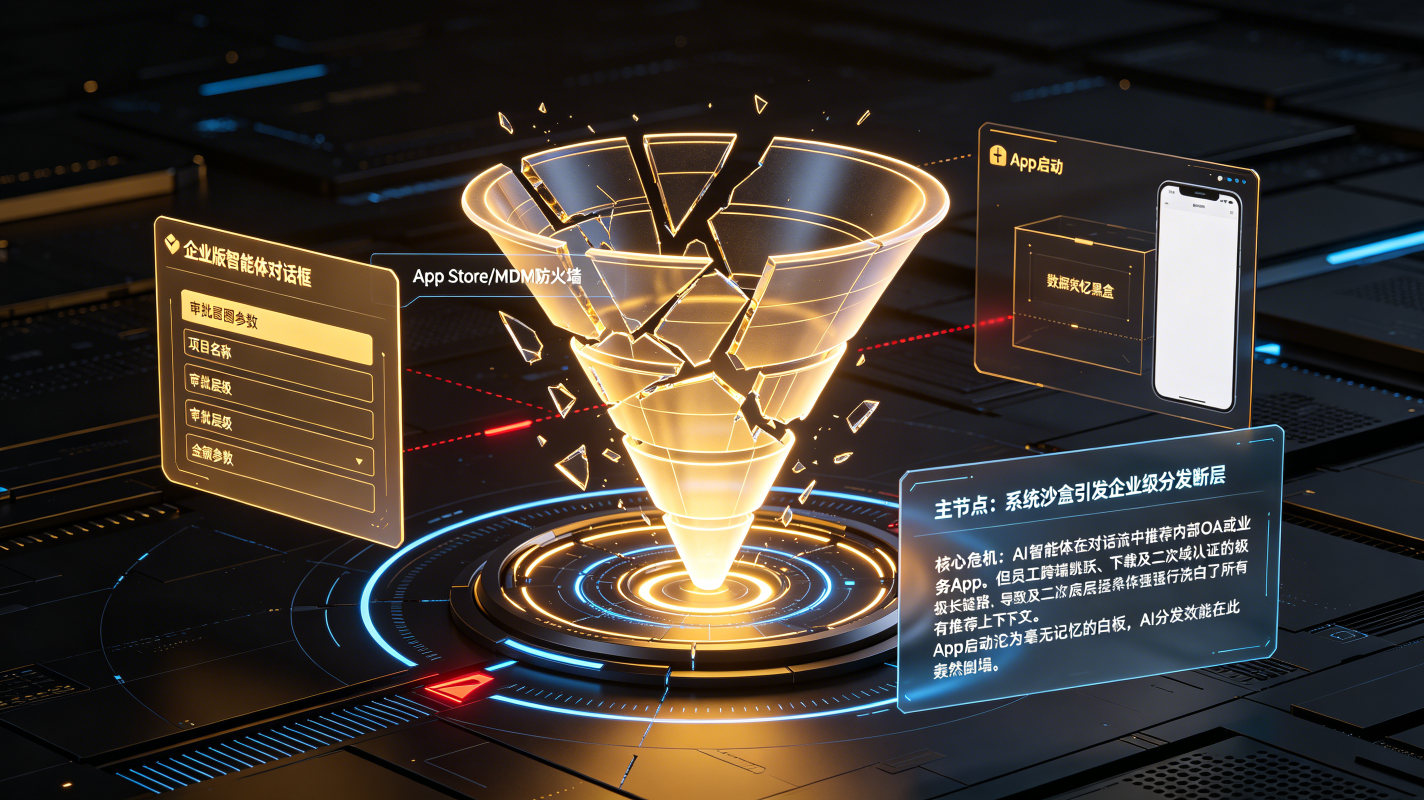 企业内部智能体派单因跨越系统沙盒导致的意图参数清洗与数据失忆黑盒危机图