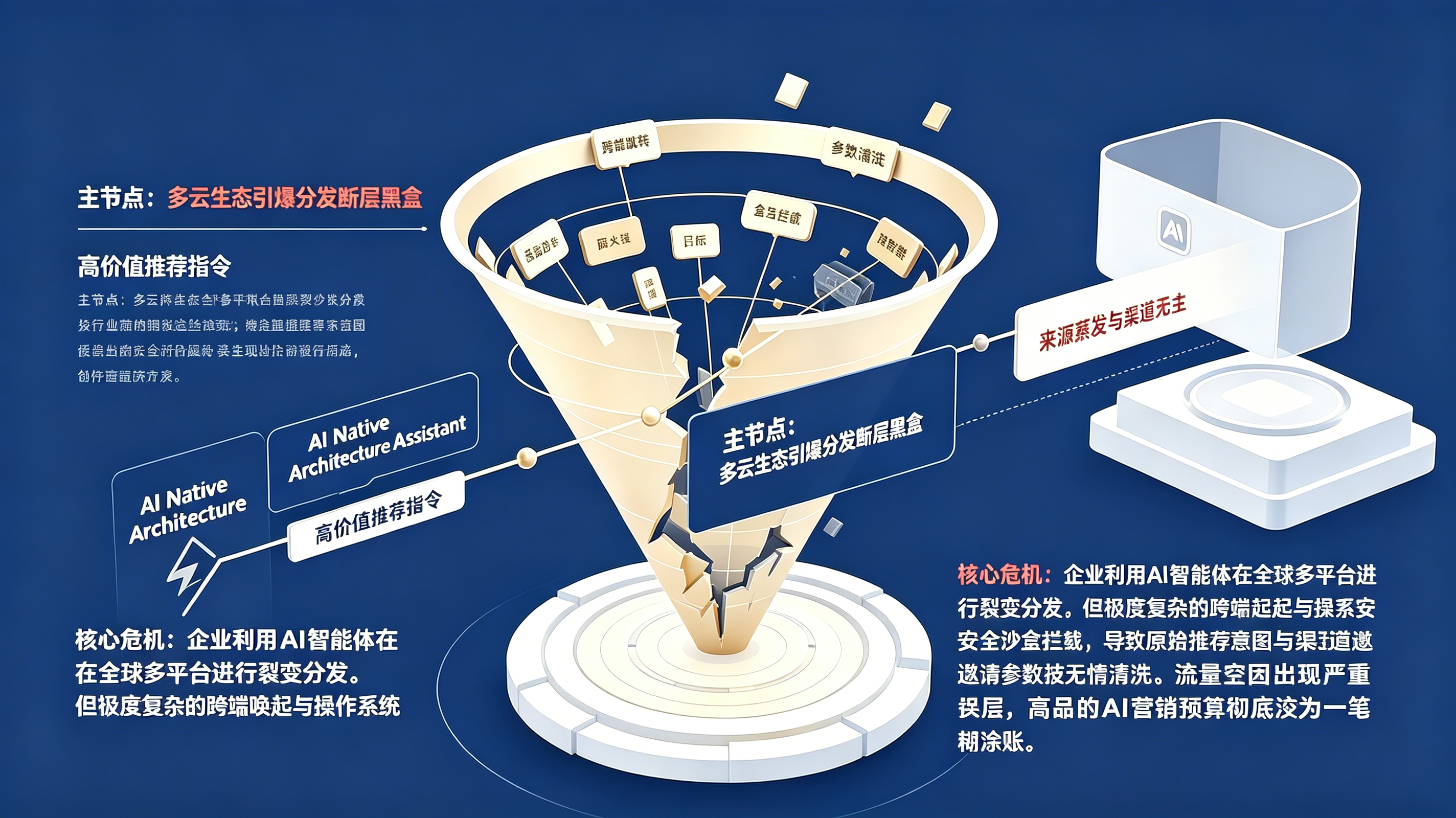 多云环境下智能助手跨应用分发跳转导致的数据清洗与归因黑盒漏斗图