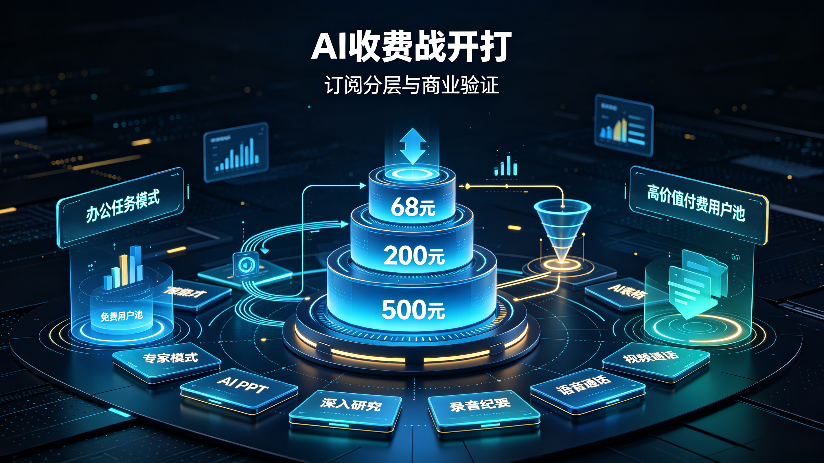 豆包专业版三级订阅分层与AI商业验证全景图