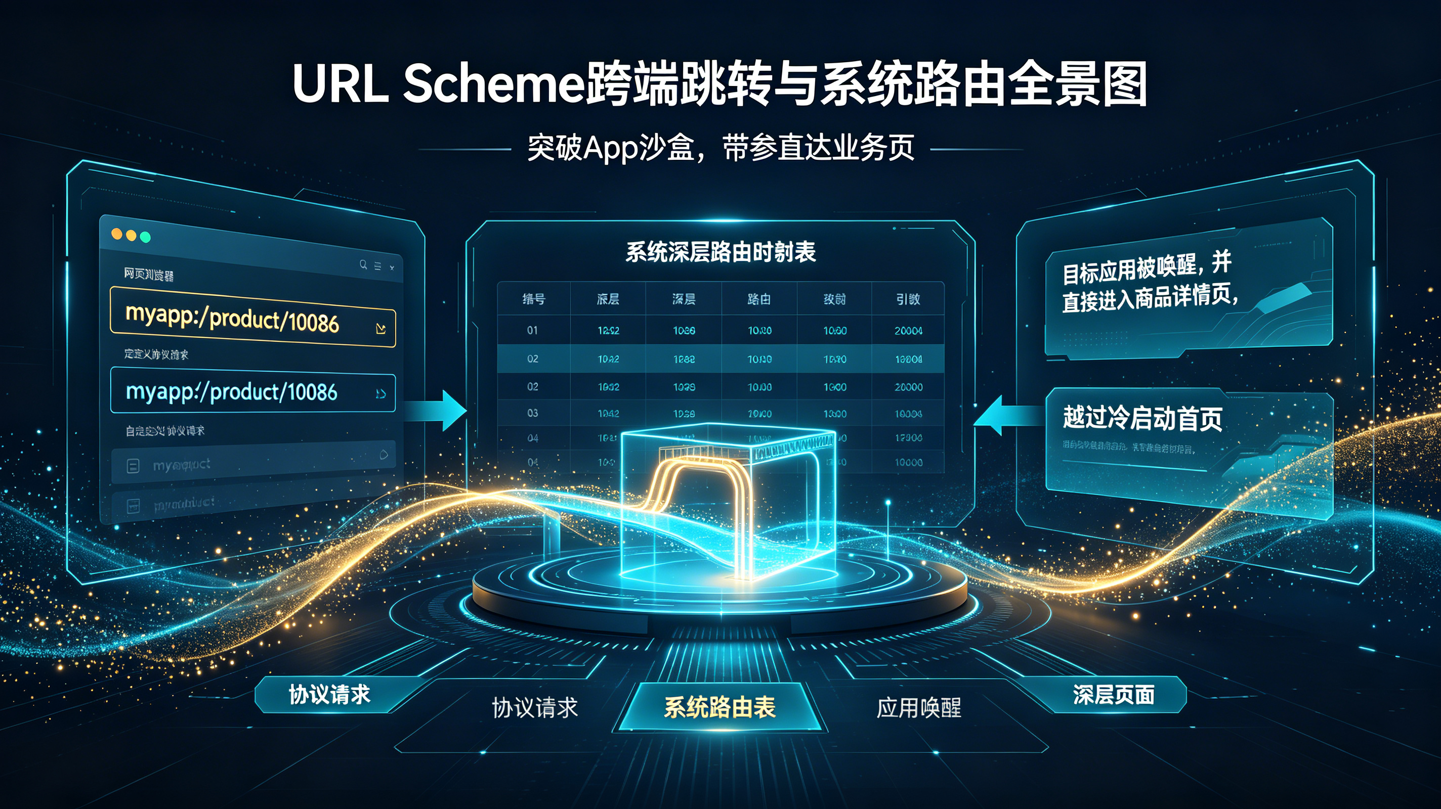 URL Scheme打破App沙盒实现跨端跳转与系统路由唤起全景图