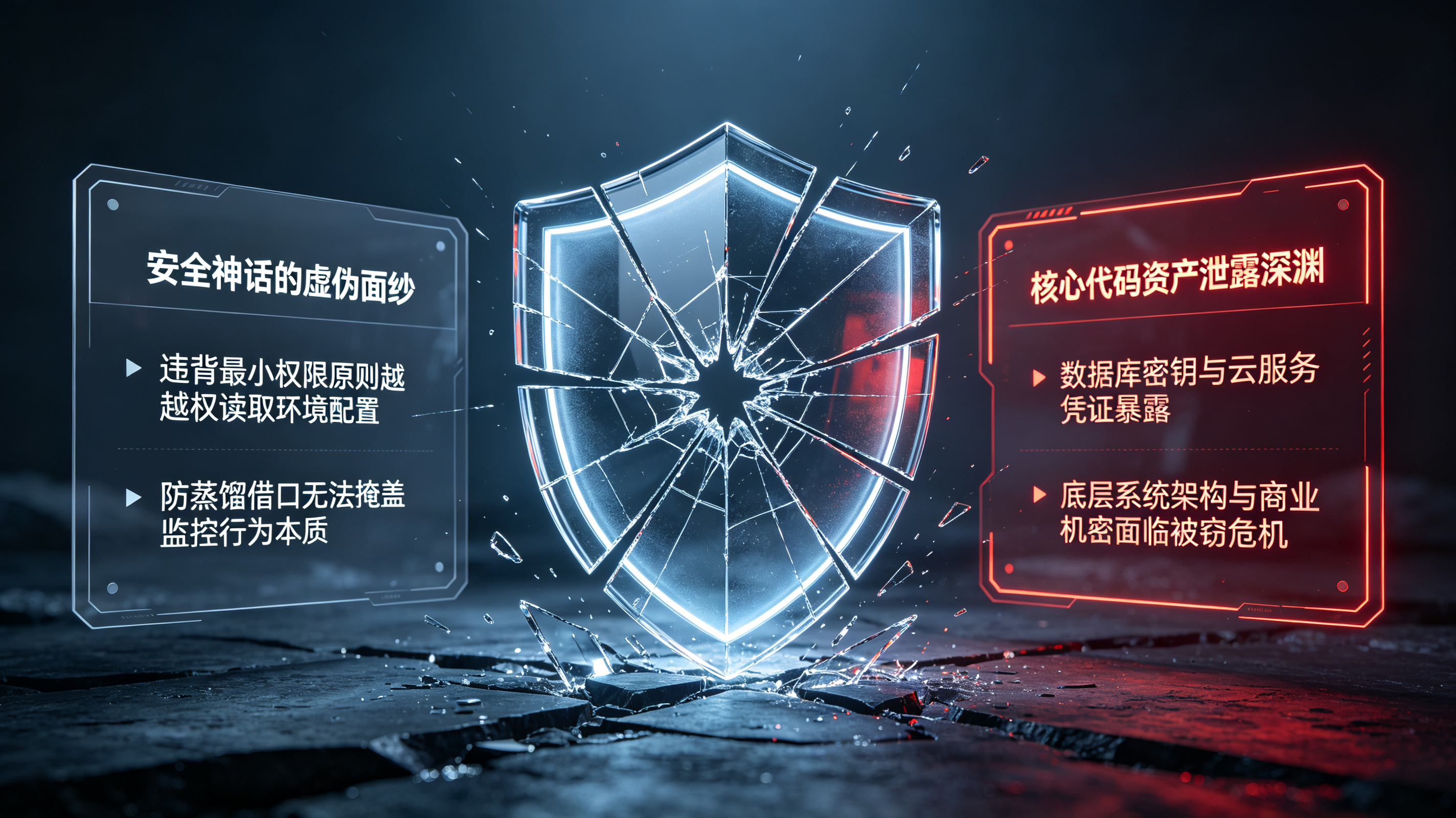 Anthropic防蒸馏借口被驳斥导致安全神话破灭与核心代码资产面临泄露深渊的风险解析图