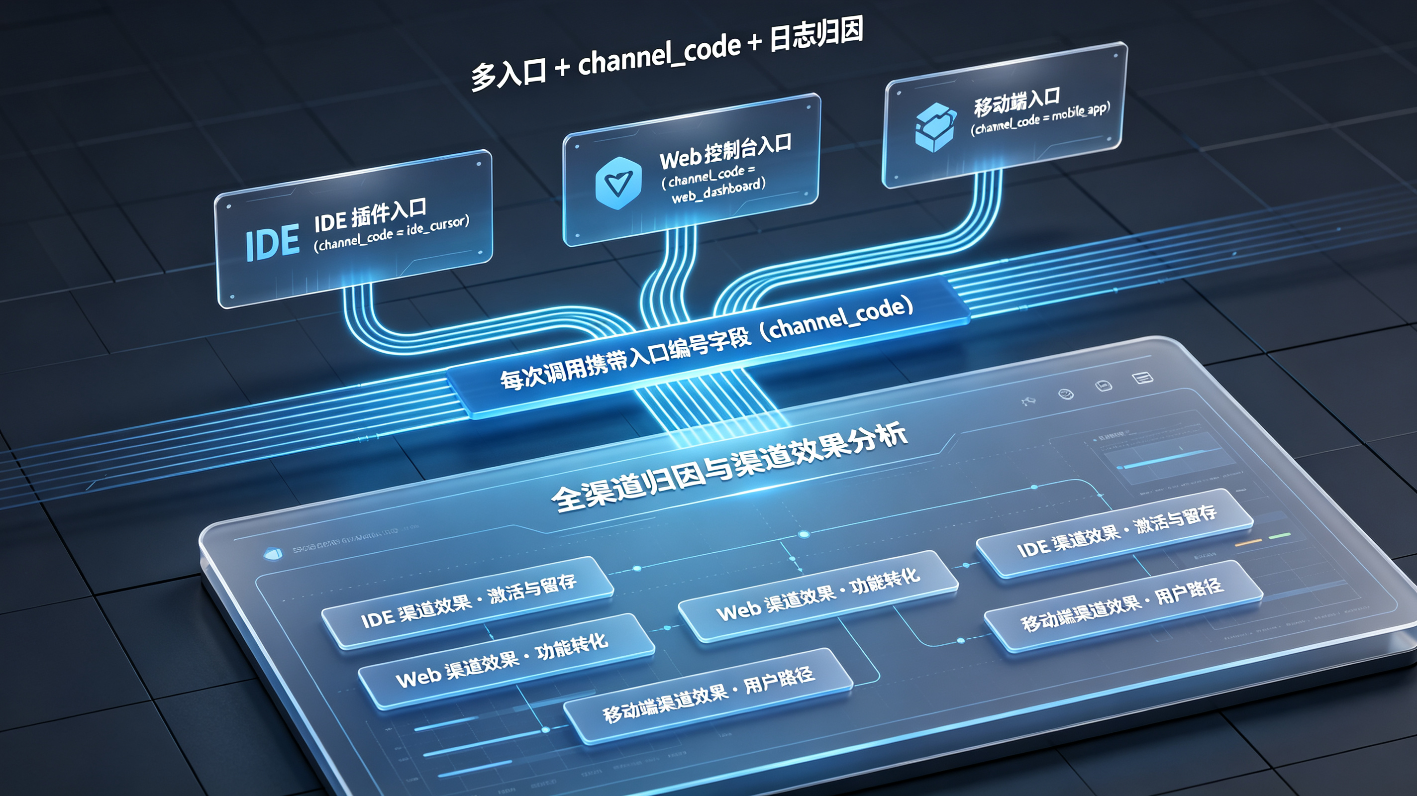 跨平台智能体调用的独立自动化追踪架构:channel_code 全渠道编码
