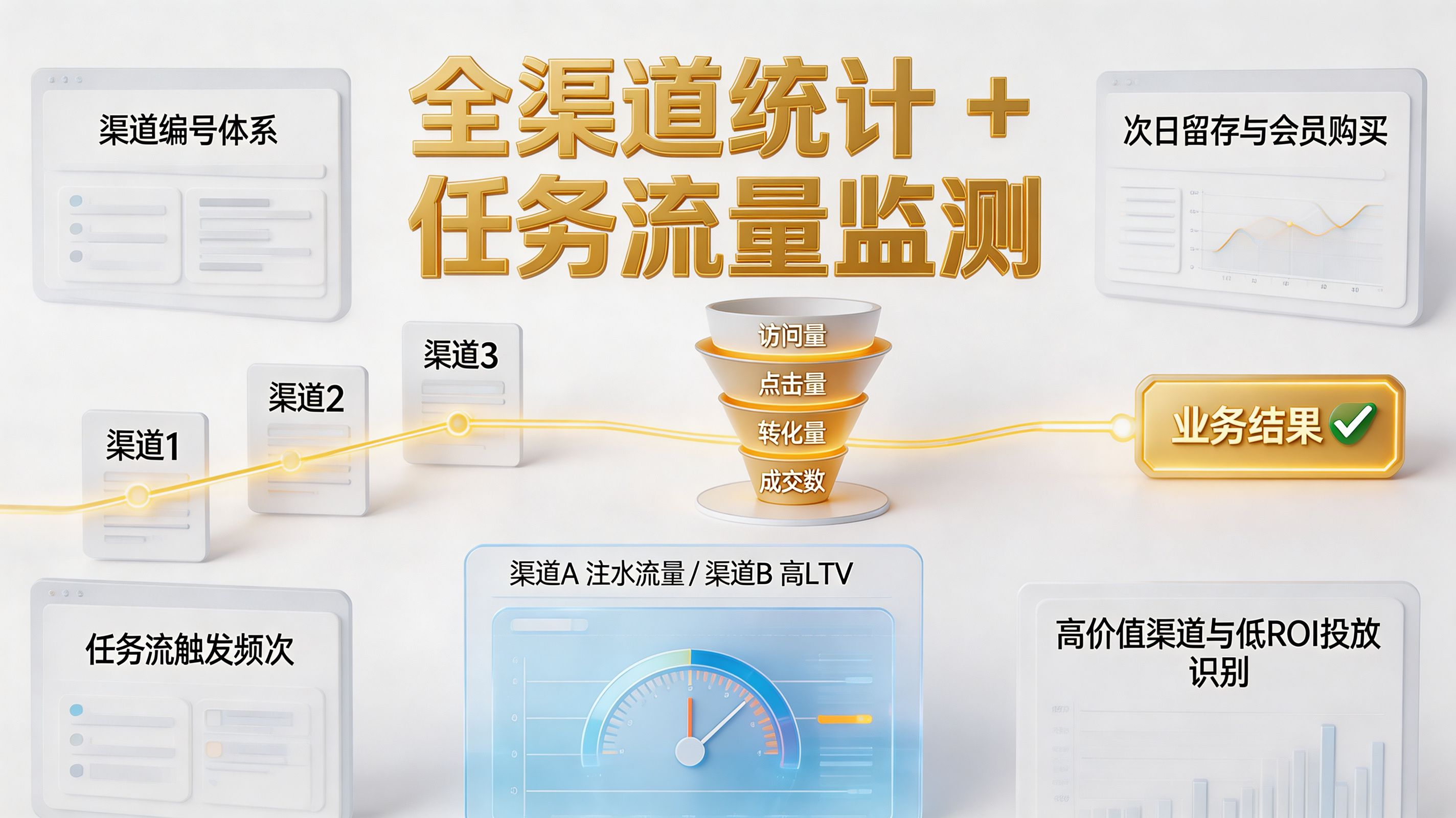全渠道归因与任务流监测|看清每一分钱的 ROI