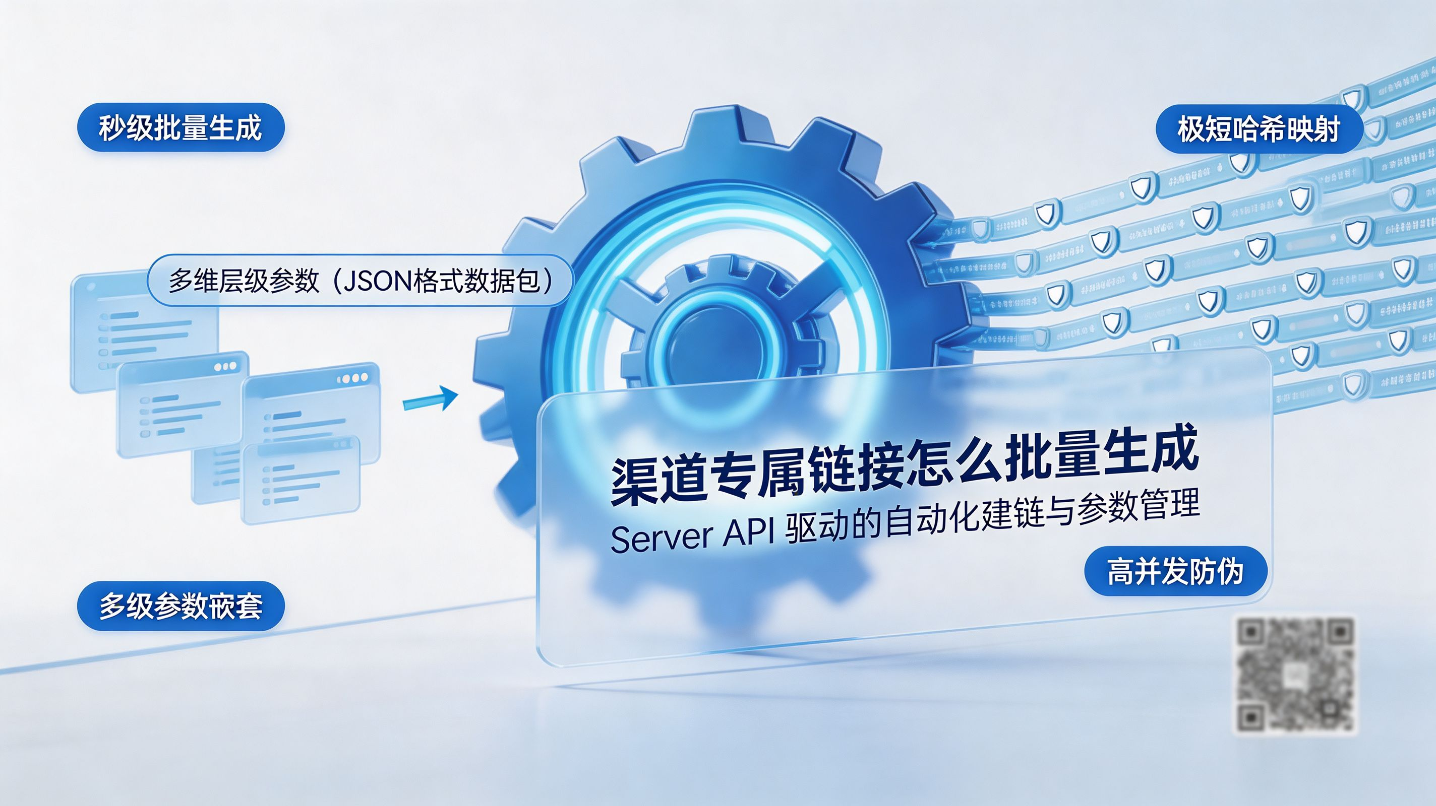 渠道专属链接批量生成封面|自动化建链与参数管理底座