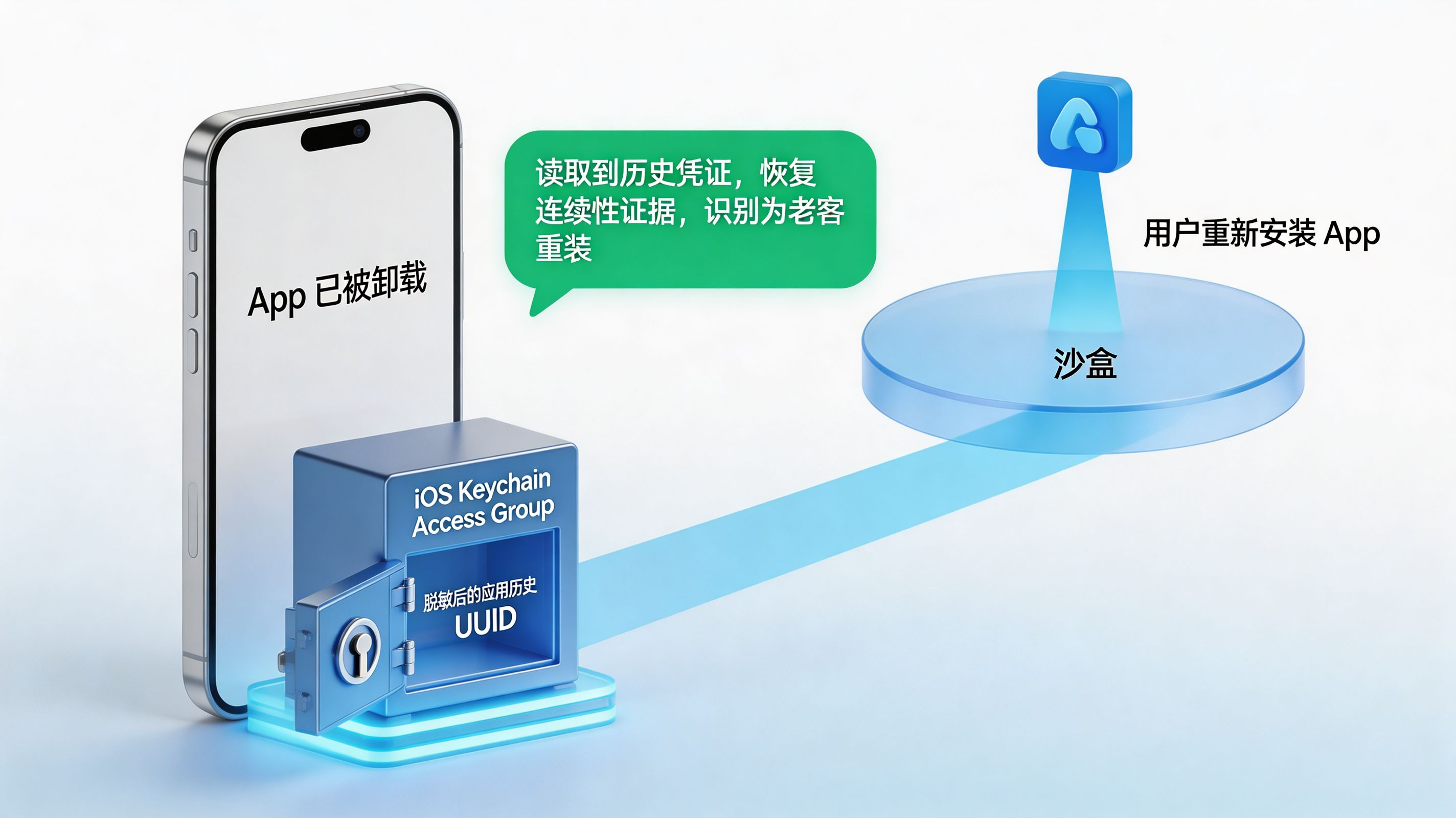 iOS 安全持久化存储|利用 Keychain 读取重装历史标识