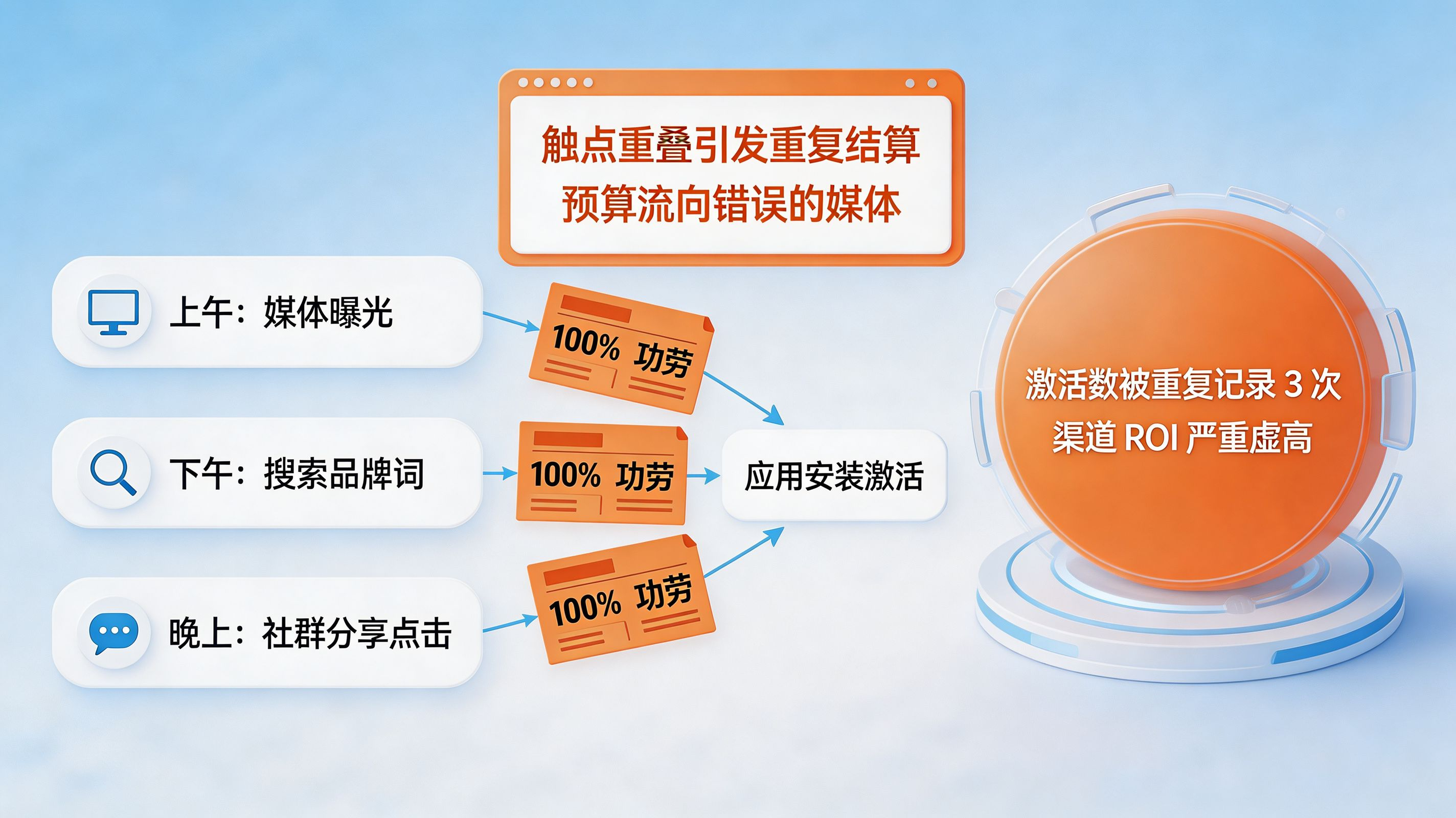 渠道抢归因与虚高 ROI｜缺乏统一模型导致的财务灾难