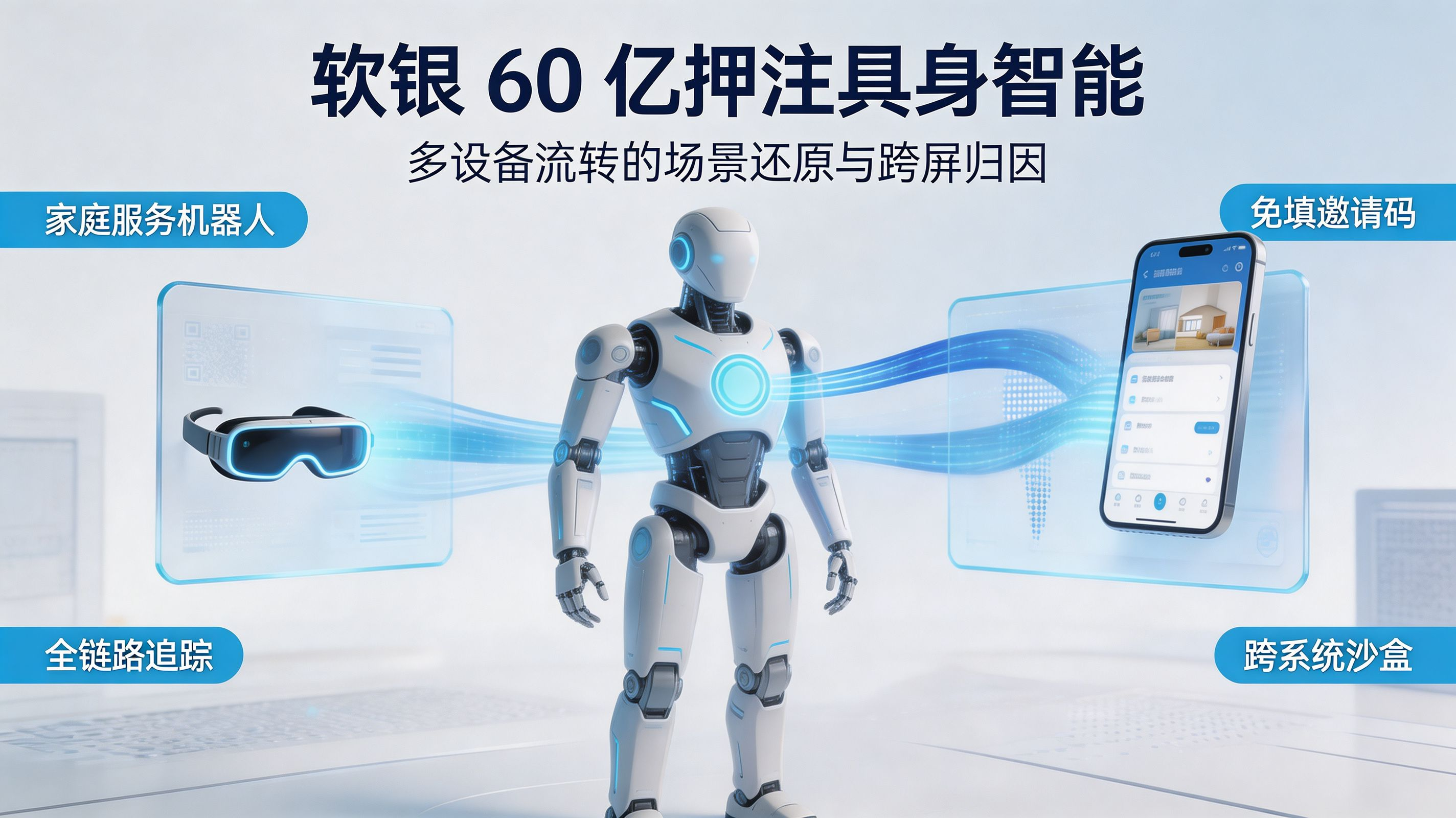 软银 60 亿押注具身智能封面｜人形机器人跨端流转与数据归因