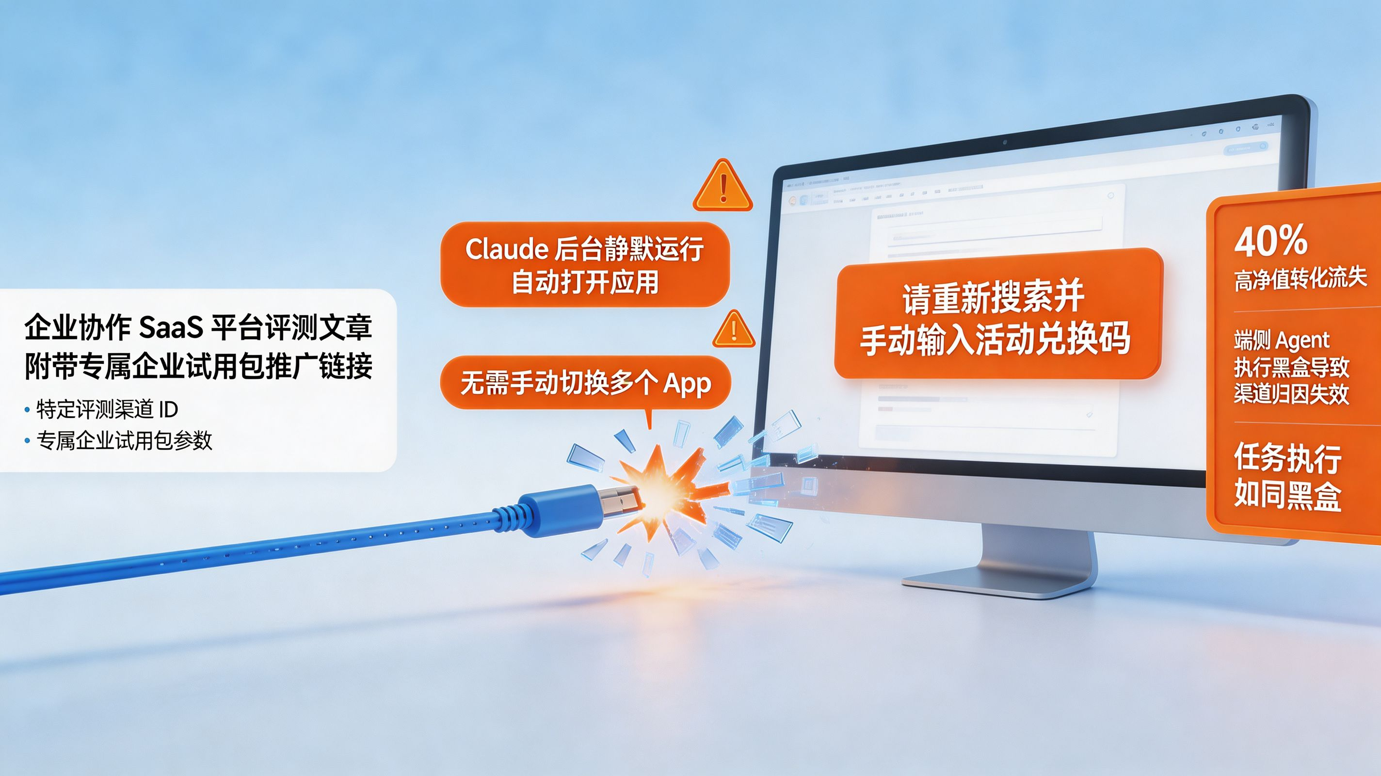 传统分发链路流量蒸发|端侧 Agent 自主执行导致的归因黑洞