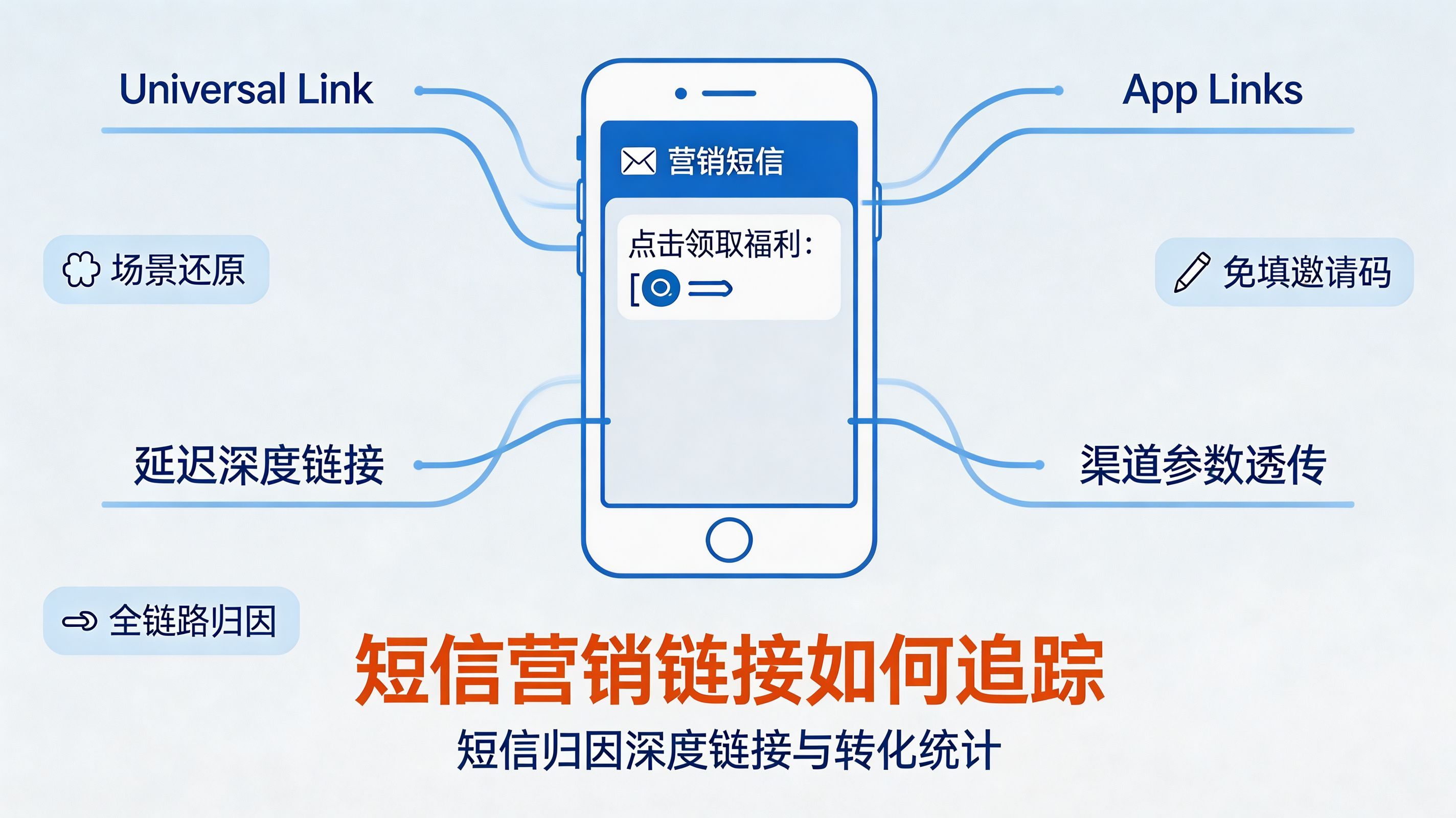 短信营销链接追踪封面|深度链接与渠道归因重构短信 ROI