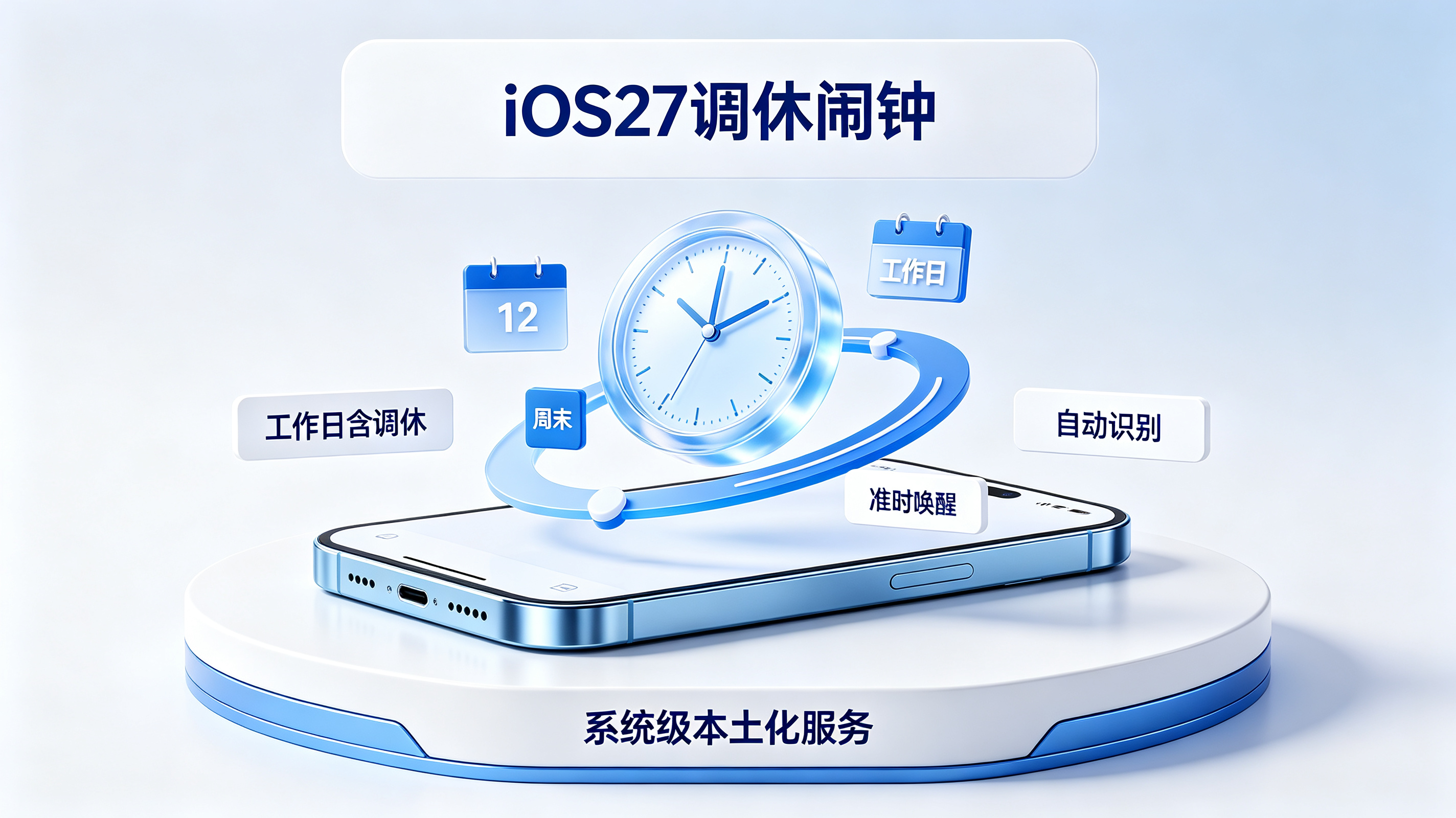 iOS27 调休闹钟封面