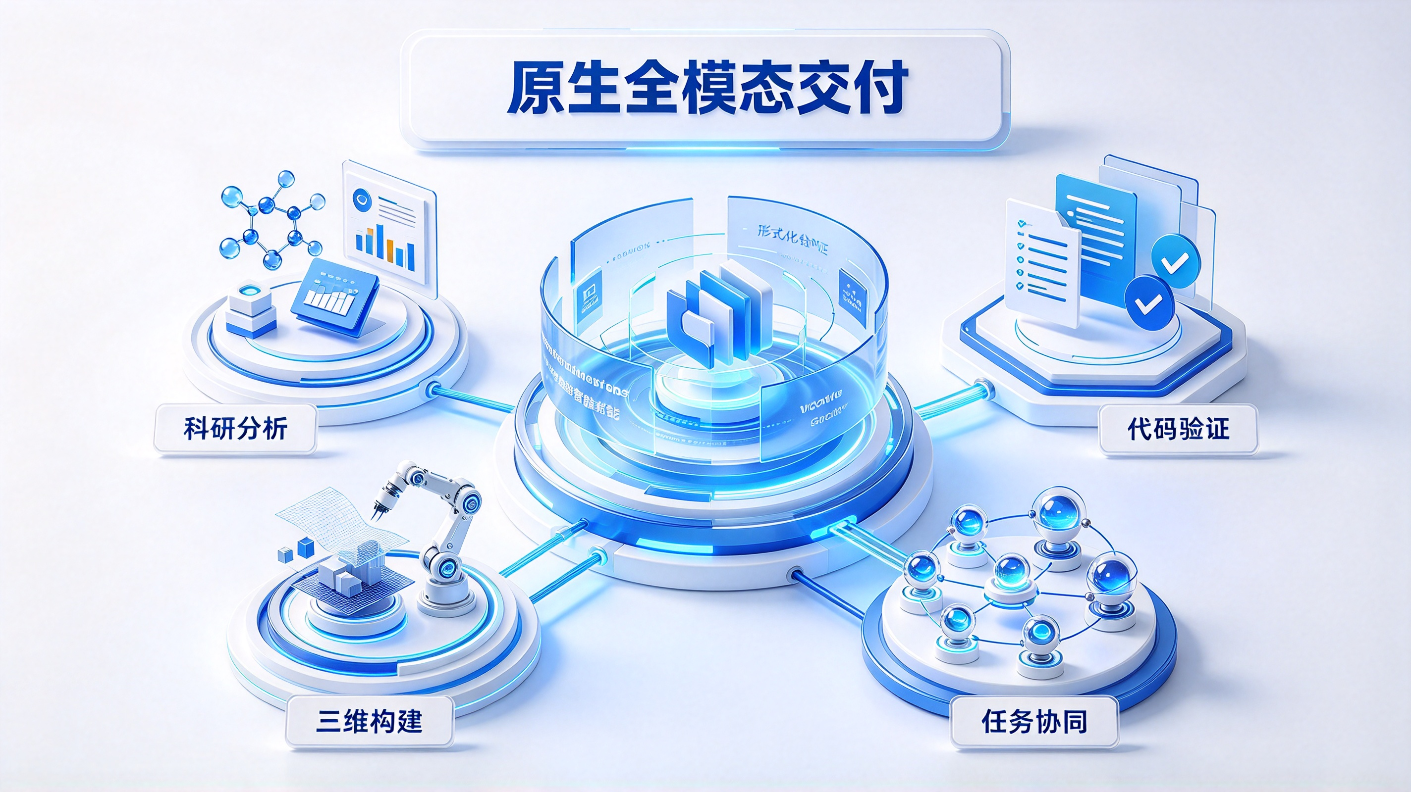 原生全模态科研与 3D 任务交付