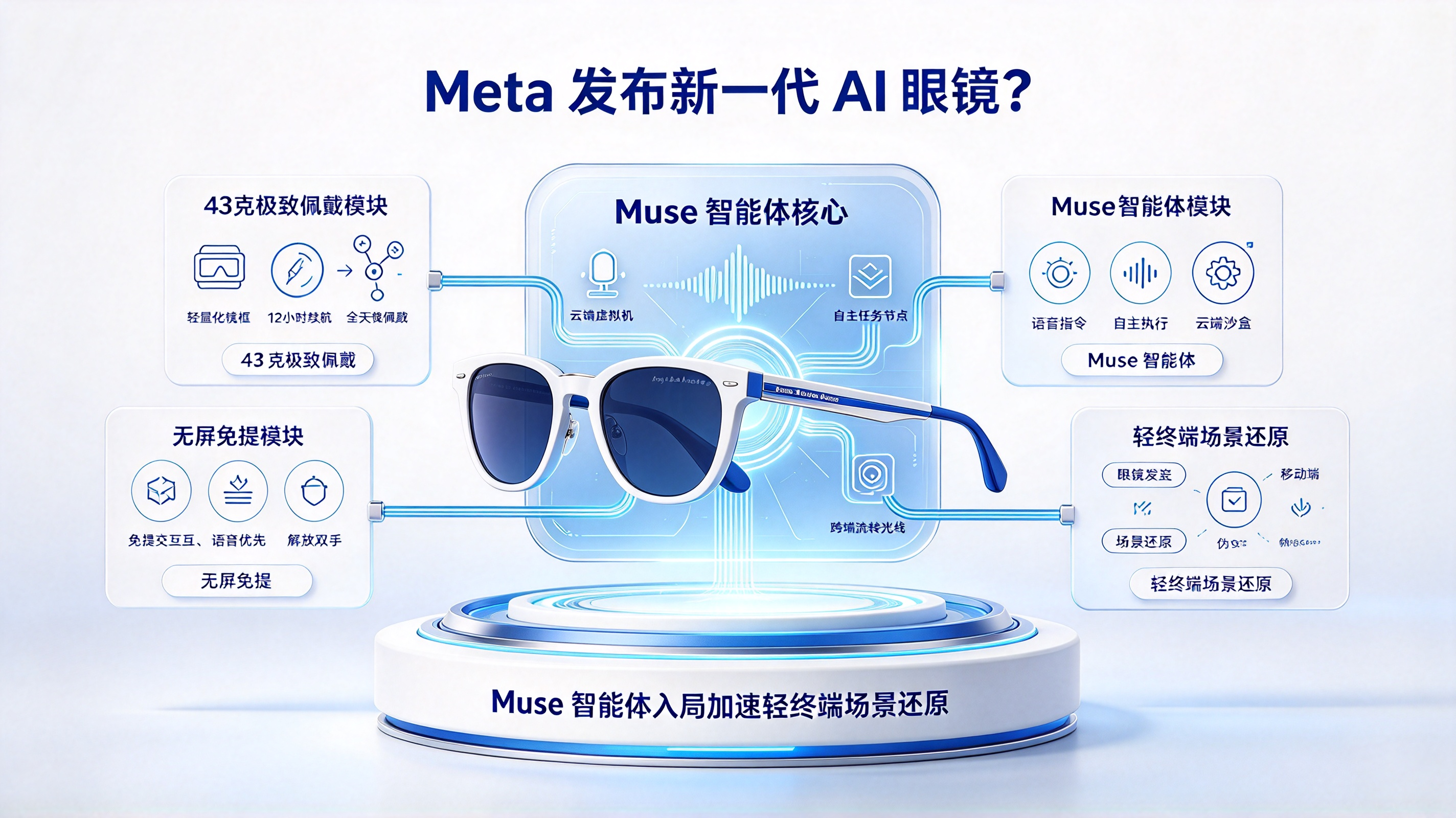 Meta 新一代 AI 眼镜发布封面
