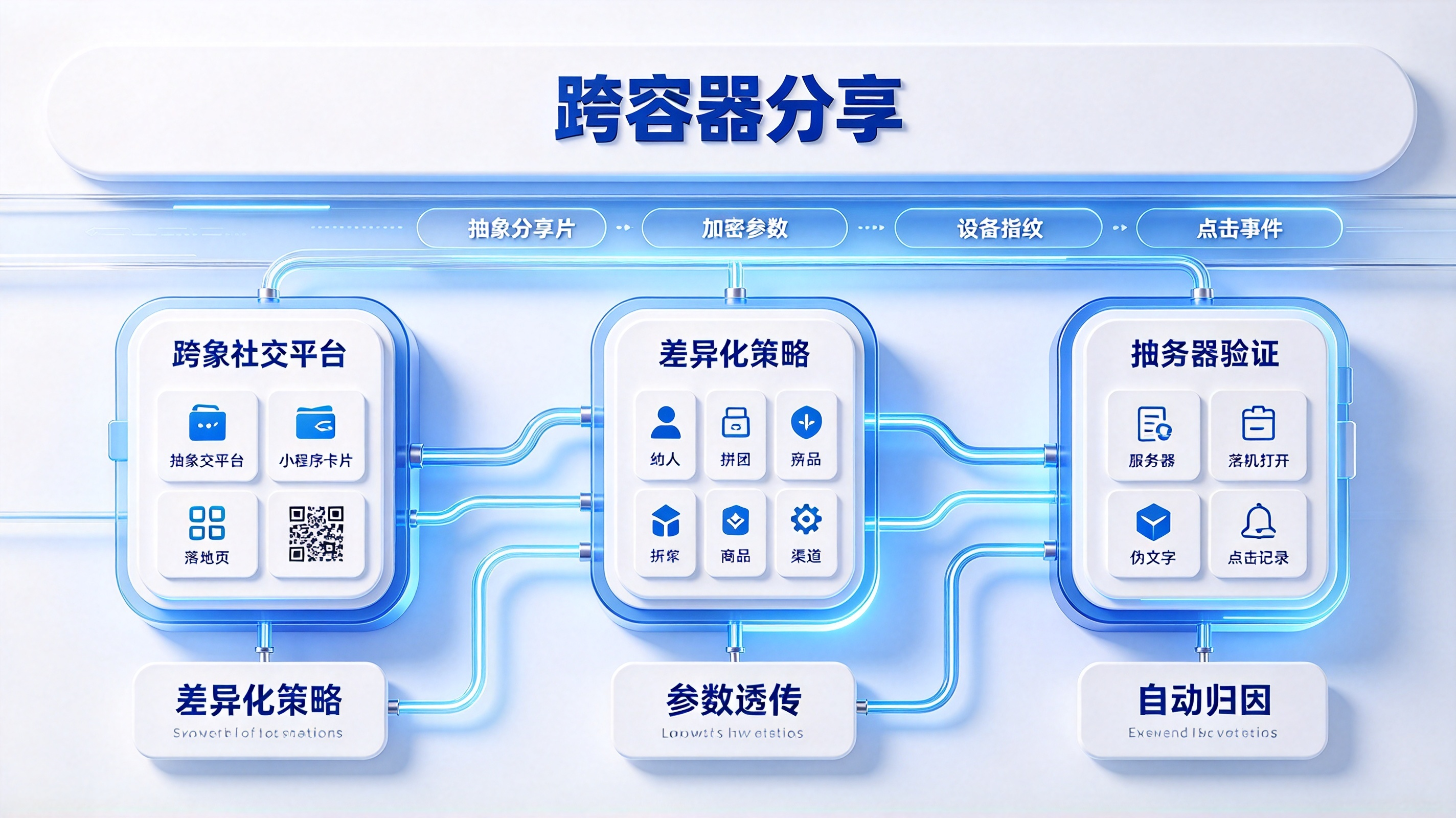 跨容器分享链路与参数透传